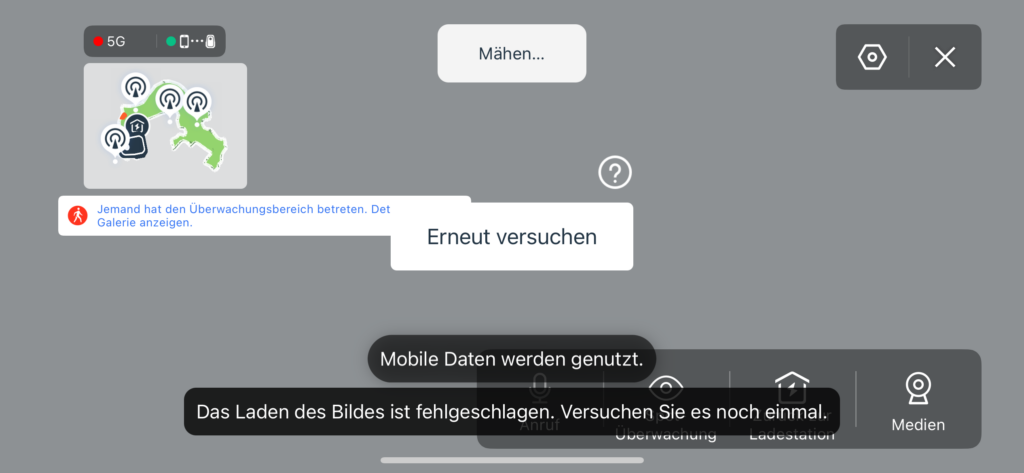 ecovacs goat g1 kein kamera feed